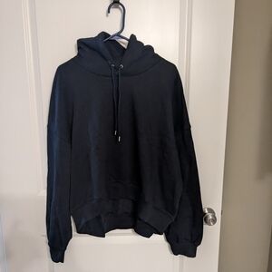 GAP Vintage Soft Cropped Hoodie XL True Black NWT Women